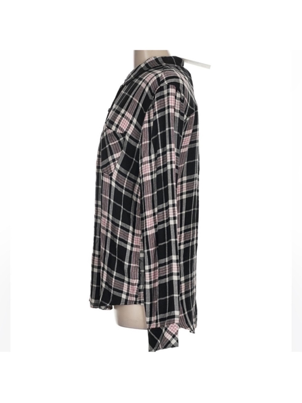 Rails Hunter Button Up Shirt in Onyx Rose Gold Plaid Women’s Medium - Picture 5 of 7